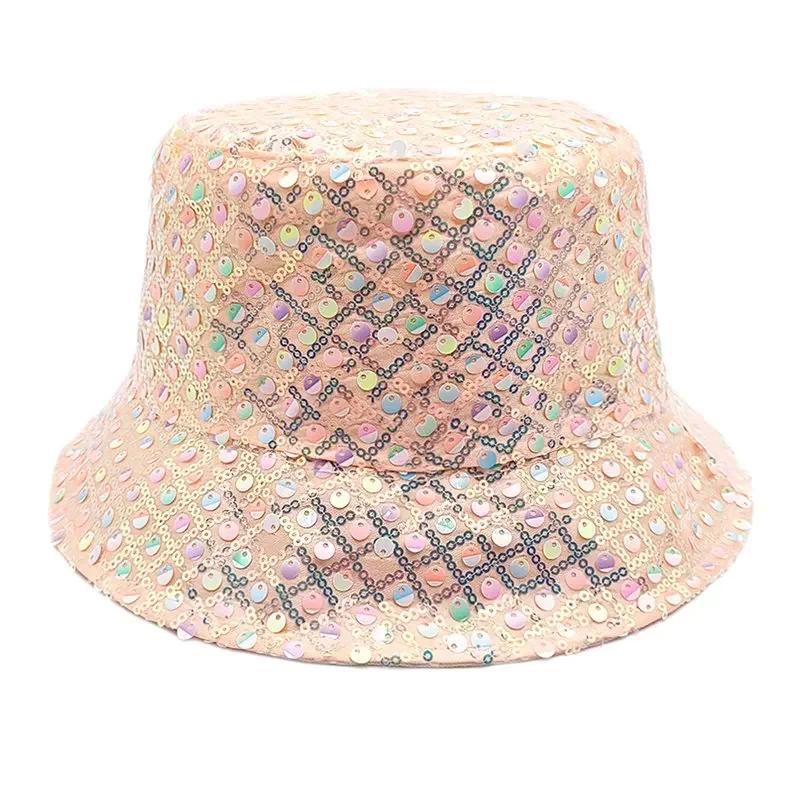 Spring Polyester Print Bucket Hat Fisherman Hat Outdoor Travel Sun Cap for Girl and Women 178