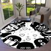 Incredibox Round Area Rug,Carpet Rug for Living Room Bedroom Sofa Playroom Decor,Non-slip Floor Mat