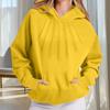 Women's Fashionable And Comfortable Long-Sleeved Solid Color Hoodie