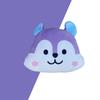 Purple Mang Stuffed Animal Pillow For Kids Cartoon Character Plush Toy
