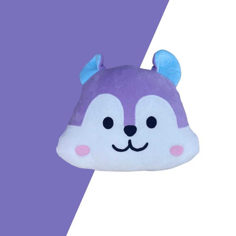 Purple Mang Stuffed Animal Pillow For Kids Cartoon Character Plush Toy