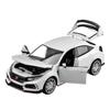 1/24 HONDA CIVIC TYPE-R Alaşımlı Pres Döküm Oyuncak Araba Modeli Ses ve Işık Çocuk Oyuncak Koleksiyonları Doğum Günü Hediyesi