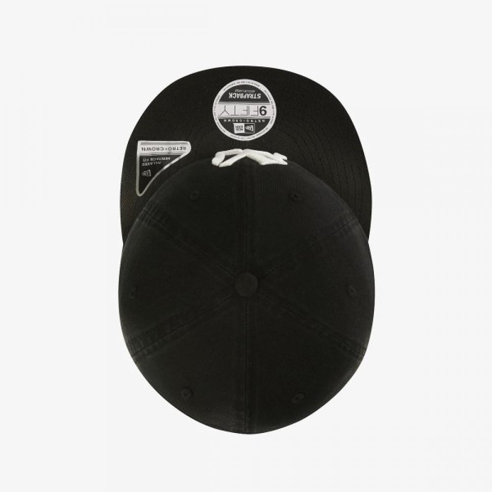 New Era New York Yankees Faded Washing Retro Crown Strapback Black 15131621