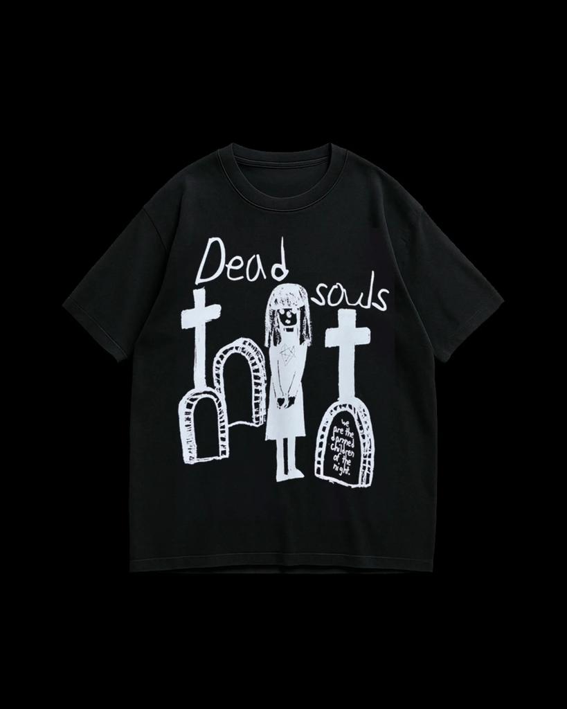 Gothic Men Black Pure Cotton Tshirt Religious and Subculture Dark Style Women Tshirt Philosophical Statement Personalized Top