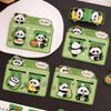 Cartoon Panda Double Magnetic Gift Bookmarks for Students Cute Reading Book Page Clip Creative Stationery Prizes Kawai Lovely