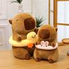 New Backpack Turtle Cartoon Pibala Plush Toy Capybara Doll Burger Rag Doll Pillow Gift