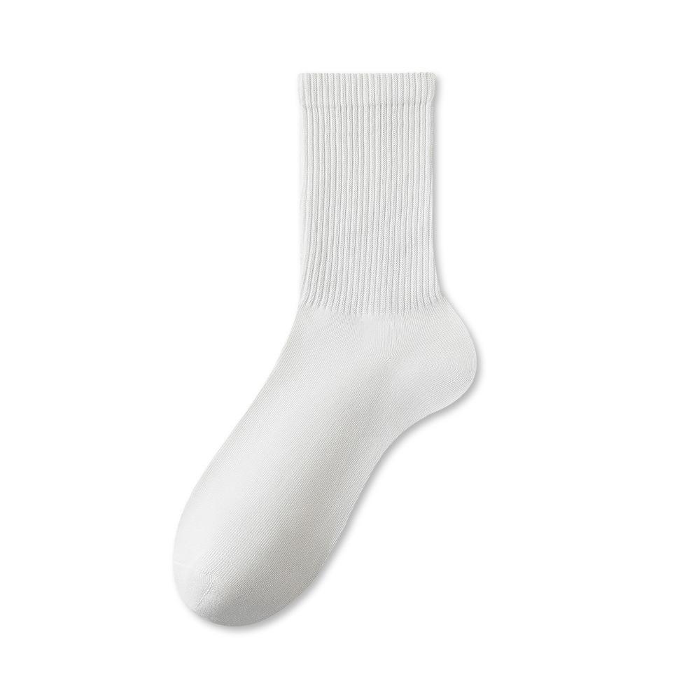 10/5/3/2/1 párů Ponožky z 95% česané bavlny Muži Pracovní šaty Dlouhé ponožky Ležérní Jednobarevné Jaro Léto Černá Bílá Unisex ponožky Pohodlné