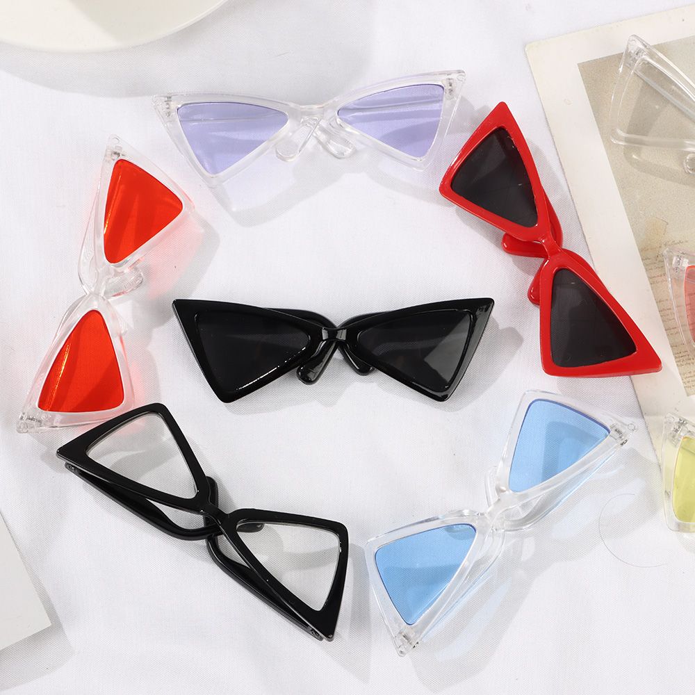 Pet Accessories Triangle Frames Mirror Multicolor Dog Sunglasses Pet Eyeglasses Square Glasses Cat Glasses