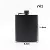Matte Black Hip Flasks Stainless Steel Liquor Flask for Outdoor Travel Camping Wedding Party 6 7 8 9 10 12 Oz