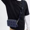 Coach Charter 19 Removable Shoulder Strap Denim Shoulder Bag Small Men shoulder bag Dark-Blue CAM69-DEB