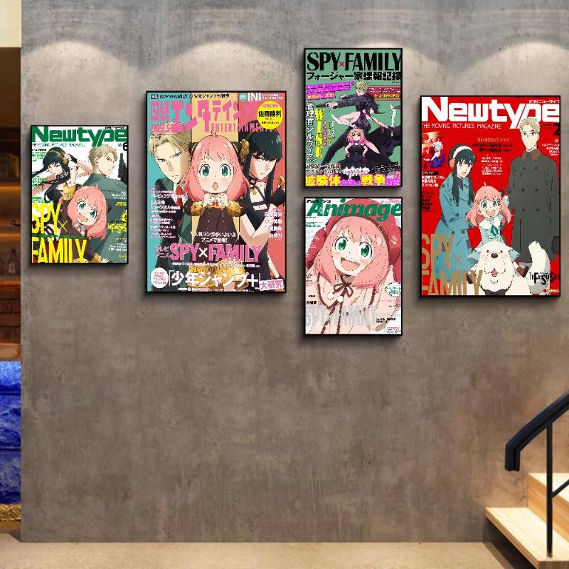Anime Spy X Family Anya Selbstklebendes Kunstposter Weißpapierdrucke Poster Kunstwerk Heimdeko