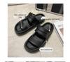 Sandalias de EVA con Doble Tira a Prueba de Olores y Suela Gruesa y Suave, Antideslizantes, para Uso en Casa y al Aire Libre