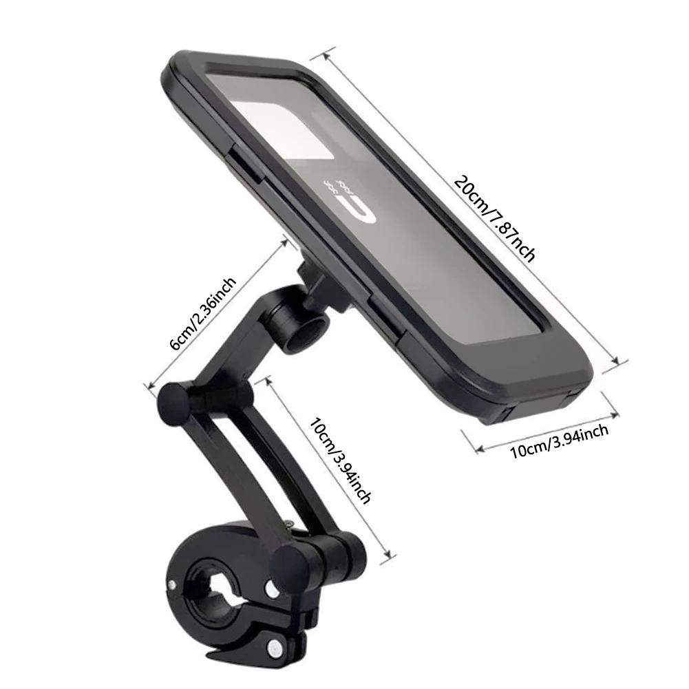 360° Swivel Phone Mount for Motorcycle Bike Adjustable GPS Holder for Cellphones & Navigation Apps Universal Waterproof