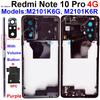 Middle Frame Housing For Xiaomi Redmi Note 10 Pro Note 10Pro Max Middle Frame Holder Cover Bezel with Side Key Parts