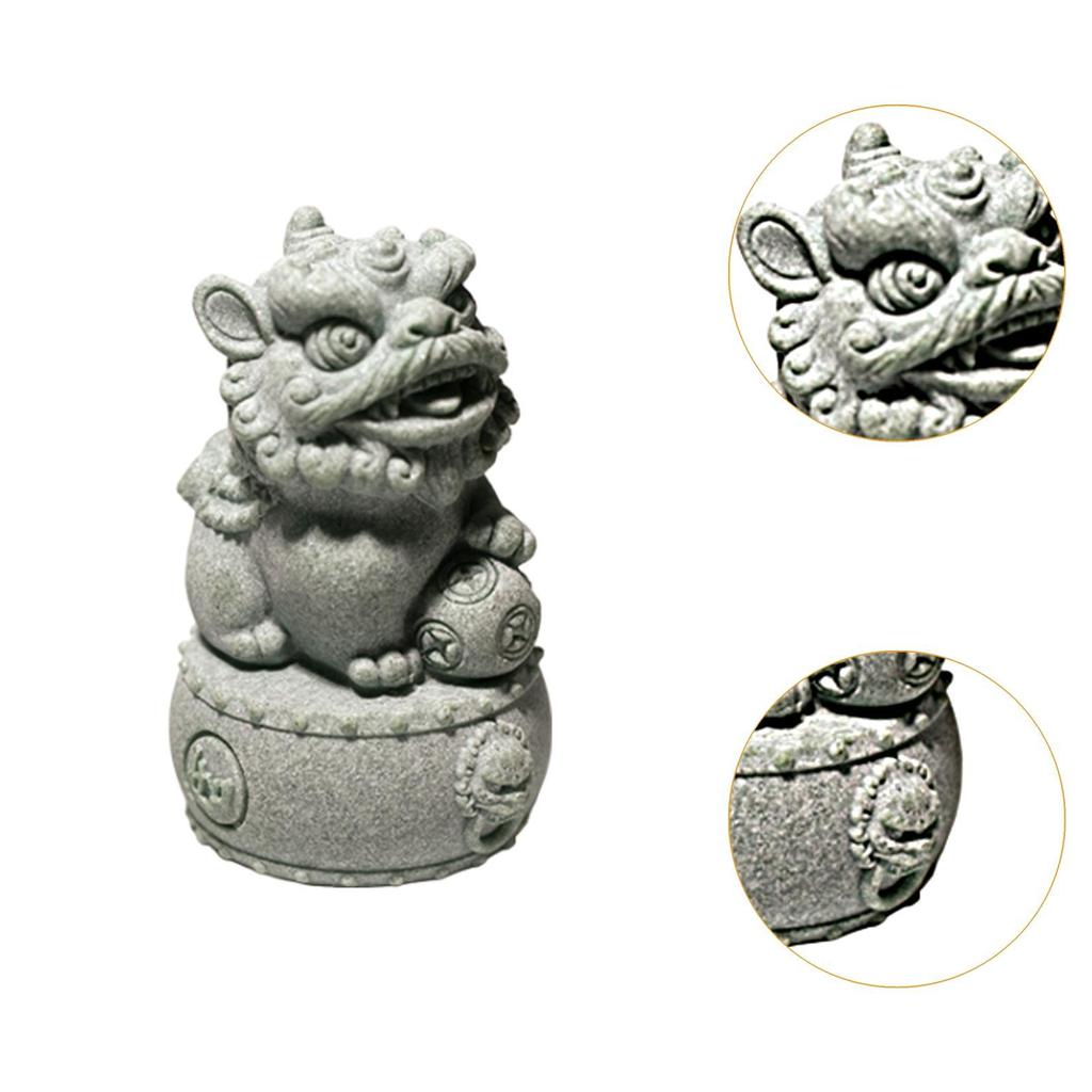 Statua Lwa Dekoracje Domowe Pamiątka Zabawa Herbatą Ozdoba Zwierzaka Herbacianego do Pokoju Herbacianego Pokoju do Jogi Półka Miłośnik Herbaty Przyjaciel Stolik Herbaciany Sypialnia