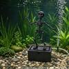 1 Stück Skelett Aquarium Dekoration 3D Gedrucktes Tanzendes Skelett Aquarium Sprudler Ornament Luftbetrieben Bewegliches Skelett Halloween Dekoration