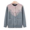 Middle-aged and Elderly Sweaters, Women's Spring and Autumn Mothers, Round-necked Sweaters, Old Ladies' Casual Tops and Grandma's Cardigan Coats.