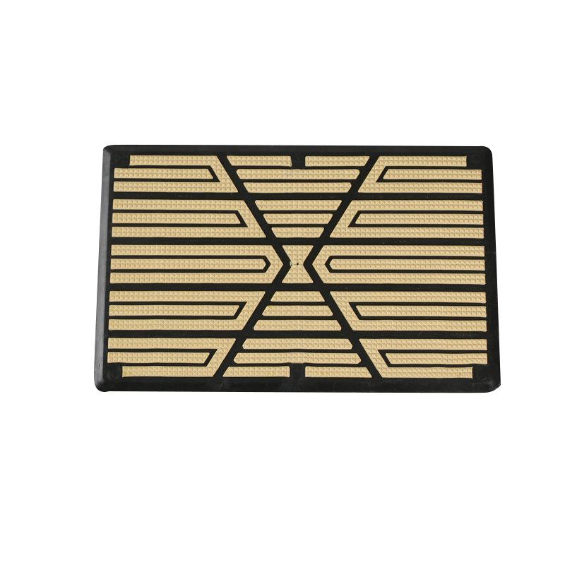 23x15cm Auto-Fußmatte Anti-Rutsch-Pedal Universal-Teppichplatte Fußpedal Anti-Rutsch-Pad Auto-Bodenmatte Rutschfestes Metallpad Zubehör