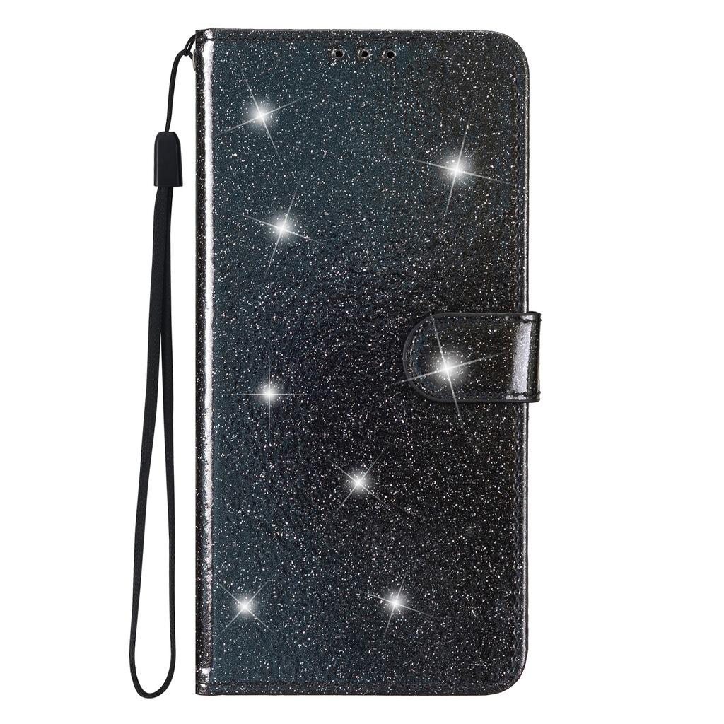 For Motorola Moto G13 4G/G23 4G Glittery Flip Wallet Stand Leather Case Anti-drop Phone Cover