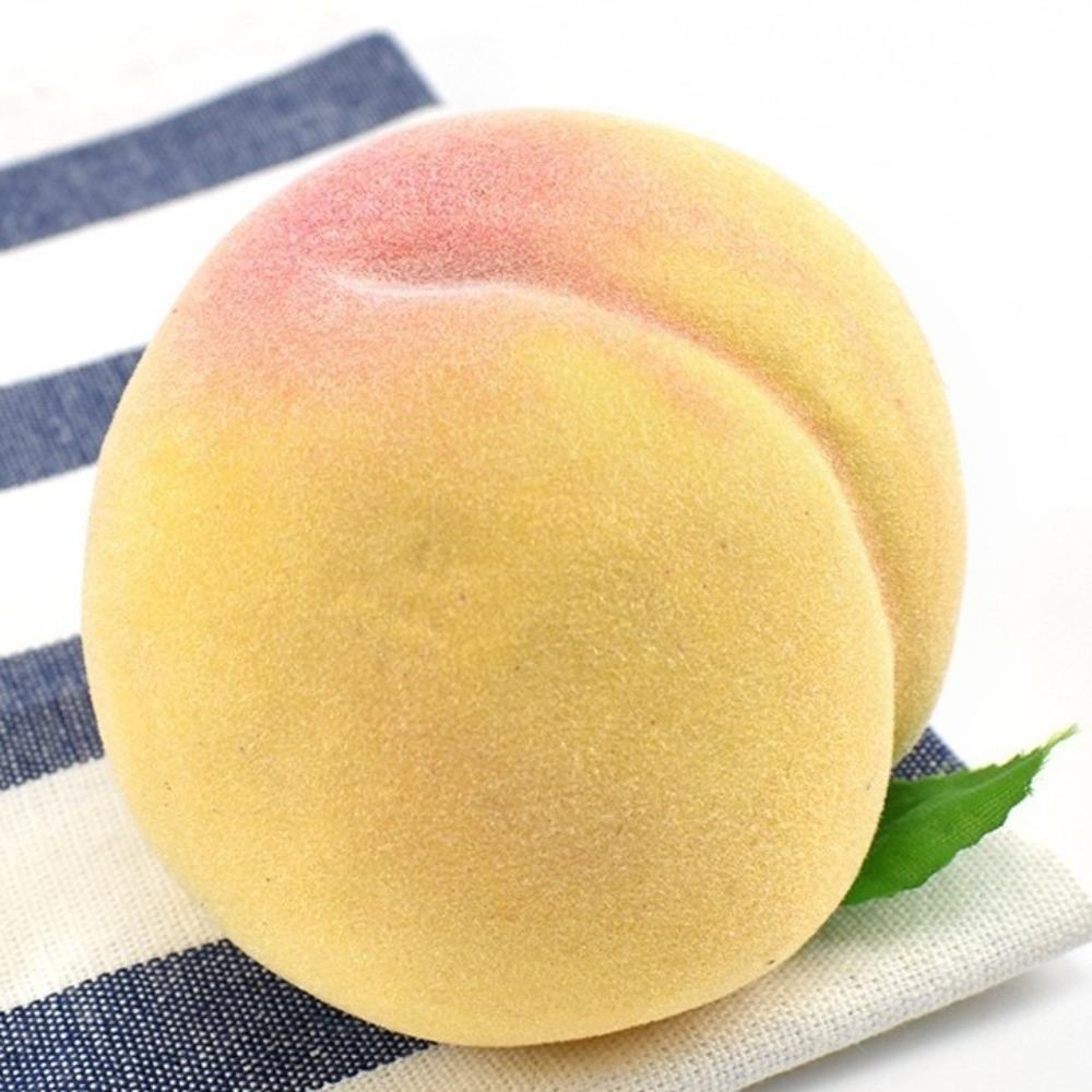 10pcs Mini Artificial Foam Peach Handicrafts Lifelike Fake Peach Fruit Realistic Faux Fruit Ornament Home Decor