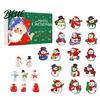 Advent Calendar for Set Kids 24-Day Countdown Christmas Snowman House Decor Xmas Gift Holiday 2D