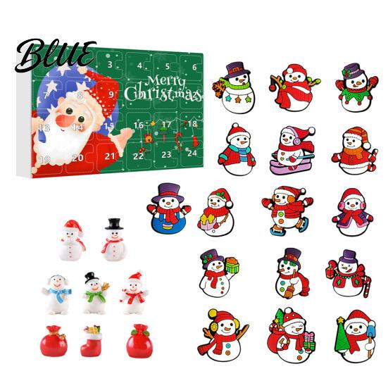 Advent Calendar for Set Kids 24-Day Countdown Christmas Snowman House Decor Xmas Gift Holiday 2D