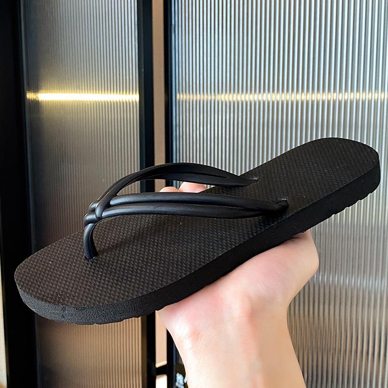 Flip-flops, Summer Fairy Style, Students Wear Thick-soled Non-slip Fashion, Beach Pinch Feet, Cool Slippers