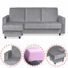 Sofa Corner Sofa Alicja with Pouf Sofa Sofa Bed Family Furniture Gray
