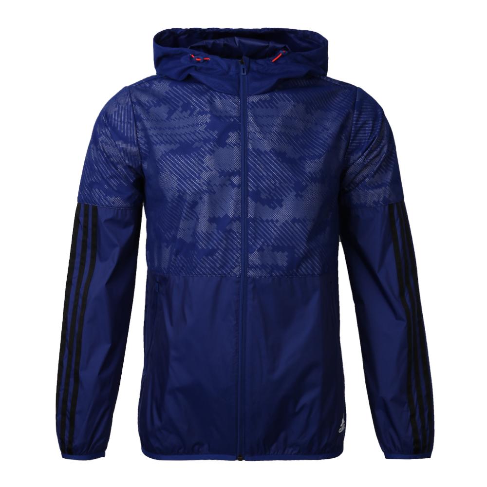

Adidas Lifestyle Casual Series UH WB WV AOP Hooded Zipper Comfortable Jacket Men Jackets Blue BR0157 M