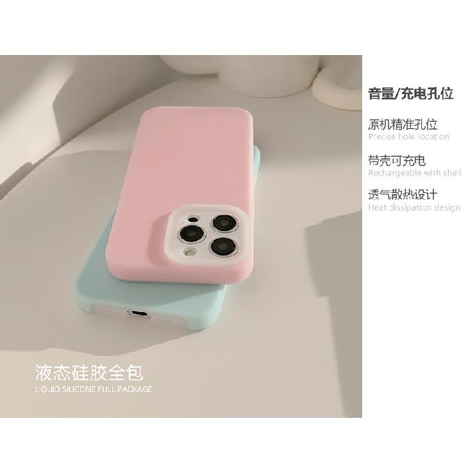 Jelly liquid16Suitable for Apple phone cases iphone17Anti-Fall14promax Solid Color Simple12All Inclusive13