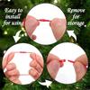 Christmas Tree Ball Ornaments Hanger String Xmas Tree Ball Ribbon Hook Ropes 20cm Tag Label Decoration String with Snaps Locking