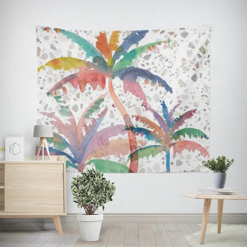 Декоративный гобелен с изображением тропической кокосовой пальмы. Декор для дома — фото 6