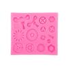 Clocks Gear Silicone Mold Chocolate Candy Mold for Diy Dessert Ice Block Mold