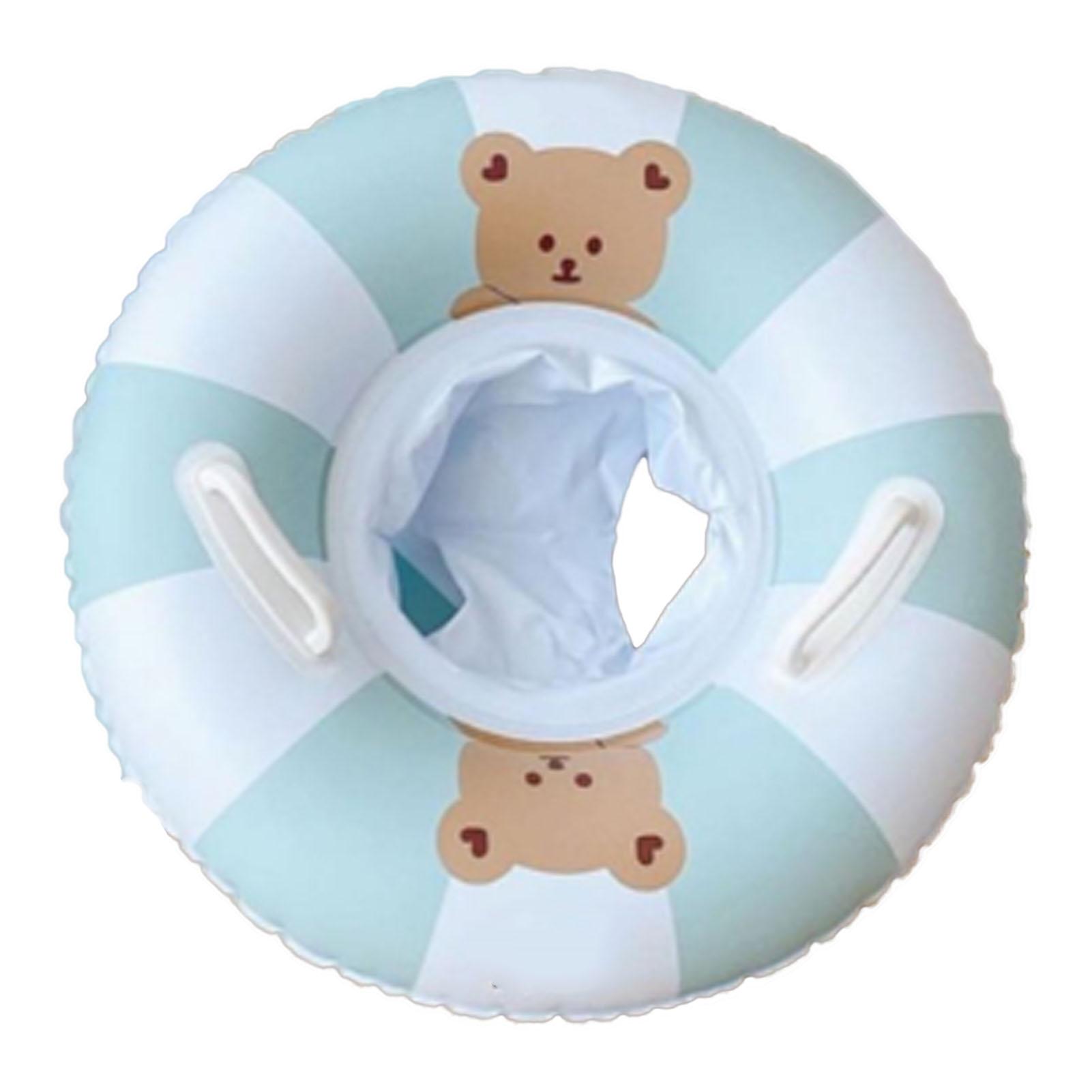

Kids Swimming Ring Inflatable Baby Float PVC Baby Swim Seat with Dual Handle for Pool