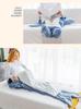 Sac de Dormit din Flanel cu Glugă de Rechin și Pijamale Cosplay - Salopetă All-in-One Caldă și Moale