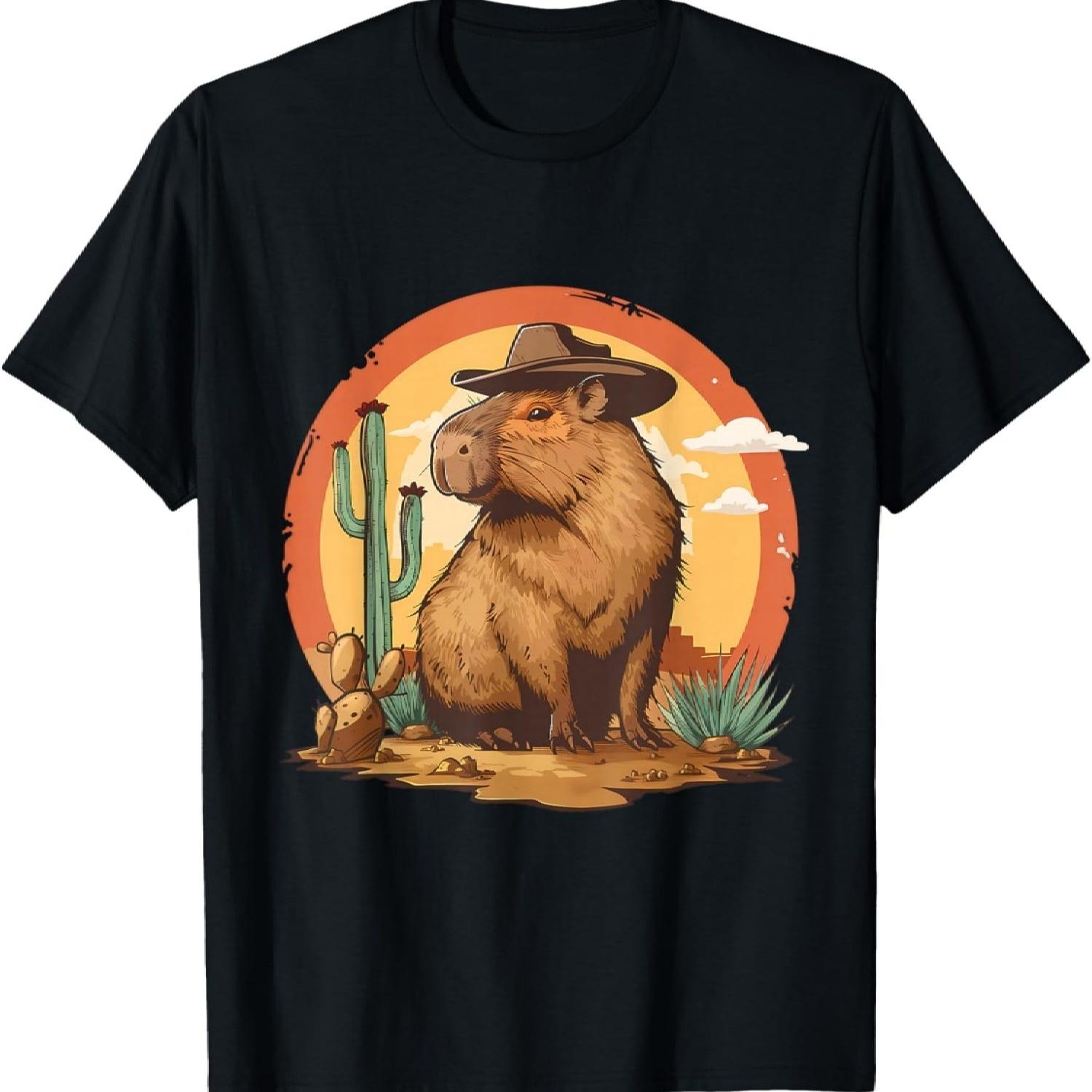 Любитель Капибар Лесной Грызун Дикая Природа Капибара Животное Футболка(1) S