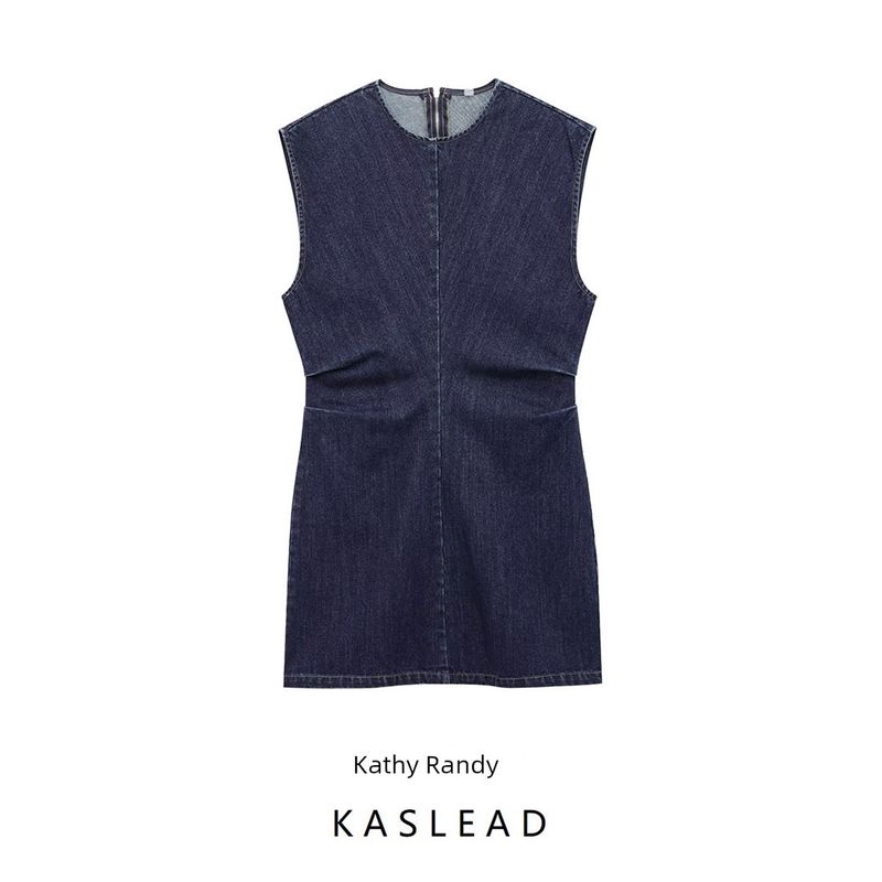 Kaslead New Arrival Women's Clothing Fashion Style Fashion Simple and Thin Denim Dress 5252080