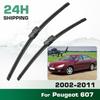 For Peugeot 607 2002-2011 2003 2004 2005 2006 2007 2008 2009 2010 Wiper Front Wiper Blades Windshield Windscreen Window 26"+22
