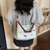 Spring Eco-friendly Japanese Embroidery Women's Versatile Shoulder & Crossbody Tote Bag
