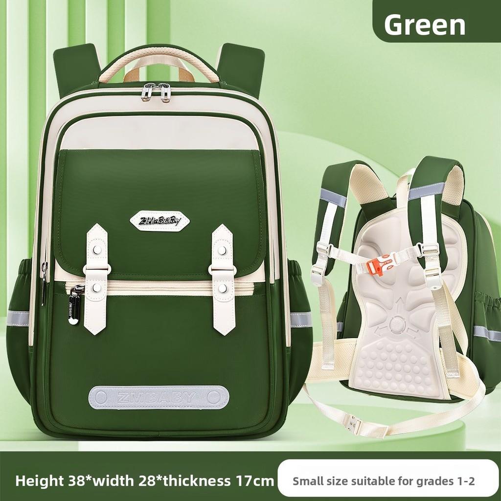 

Childrens School Backpack With Lightweight Nylon Material For Kindergarten And Primary School Students Green Small