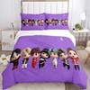 3Pcs Kpop Mini Figures Bedding Sets For All Sizes New 3D Printed Bed Cover Comforter Duvet Cover Pillowcase Bedroom Decoration