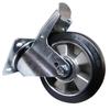 Swivel wheel, wheel set, brake, 200mm, 400kg, BPAB 2003, aluminum-rubber