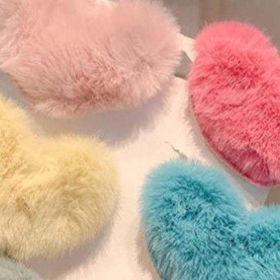 Hair Pin Sweet Plush Faux Mink Fur Elegant Anti-slip Hair Accessories Pure