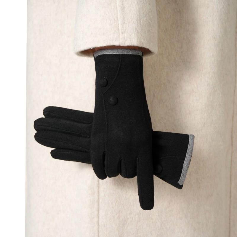 Warm Gloves Women's Autumn and Winter Velvet Thickened Windproof Touch Screen Outdoor Sports Driving Tram Riding Gloves