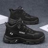 Shoes winter outdoor mountaineering thick-soled Martin boots rotating buckle retro casual non-slip wear-resistant shoes