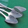 Steel Serrated Edge Scraping Kiwi Scoop Fruit Puree Tool Grapefruit Spoon Baby Food Processer