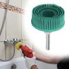 2 Inch Bristle Disc Emery Rubber Abrasive Brush Polishing Grinding Wheel for Burr Rust Removal