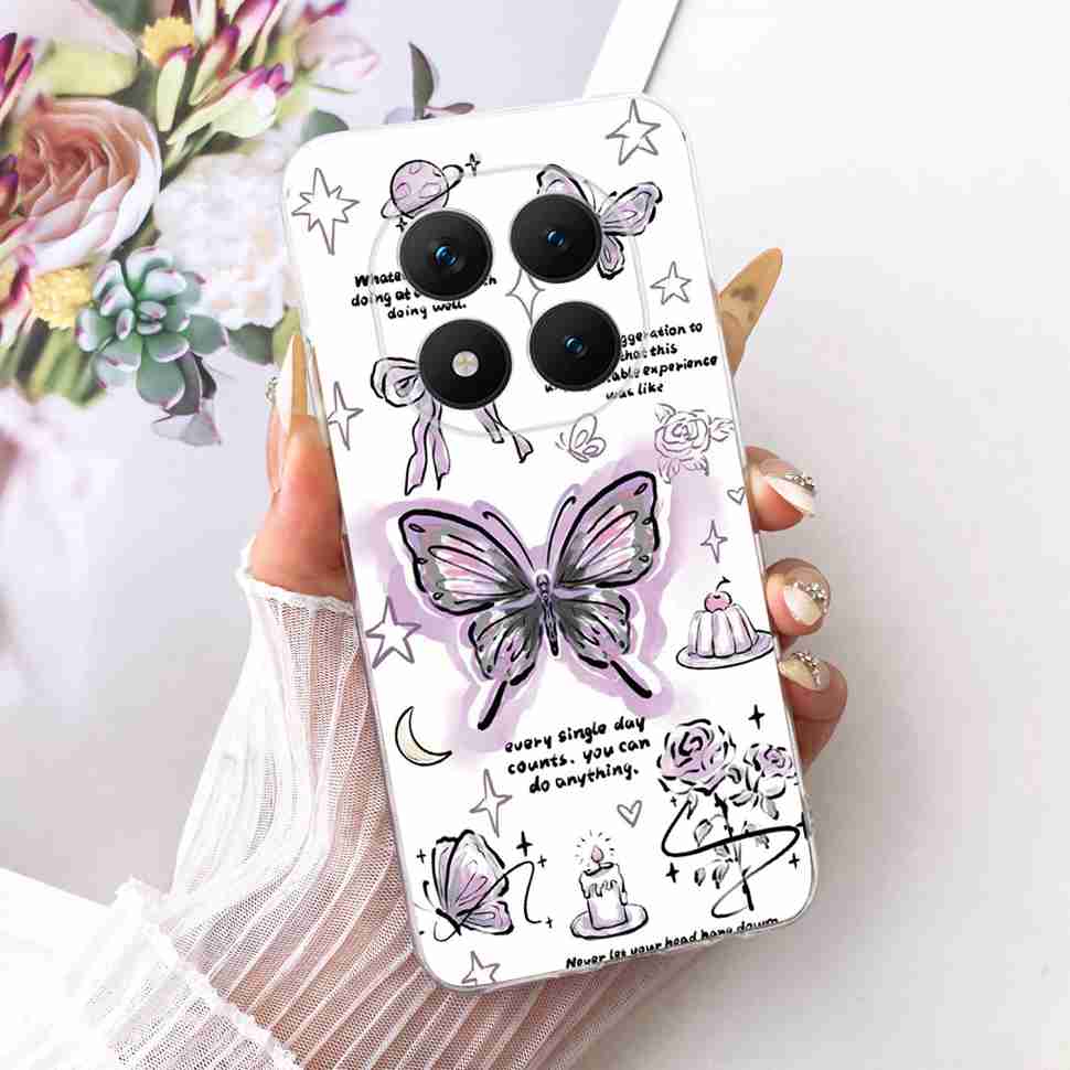 Für Xiaomi Redmi Note 15 Pro Plus ProPlus 5G Hülle Blume Cartoon Hülle Weiche Silikonhülle Für Redmi Note 15 Pro+ Hülle