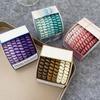 6-Pack Frosted Elastic Hair Rings - Durable, Simple Ponytail Bands for Women