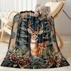 Deer In The Forest flannel,Lightweight,Flannel Blanket,Comfortable Blanket, Sofa Blanket, gift blankets,Holiday gift blanket Blankets